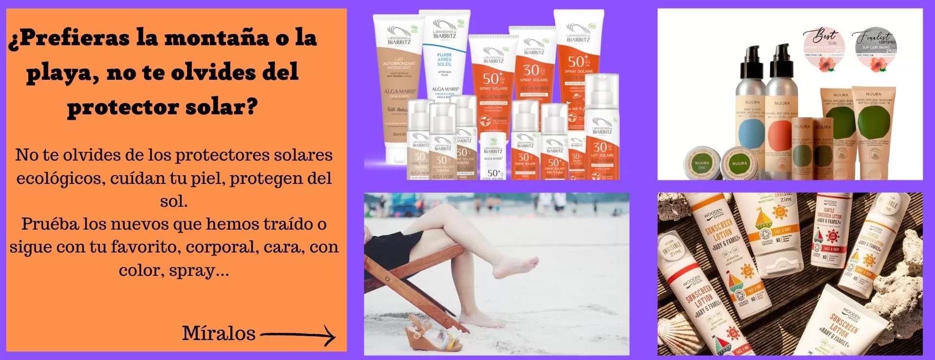 Protectores solares ecológicos